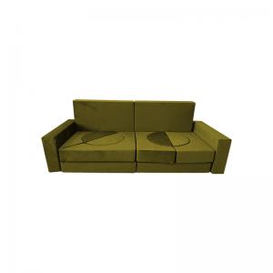 China 14 Pieces Modular Foam Flip Play Couch Set With Removable Suede Cover supplier