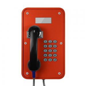 China Vandal Resistant Industrial VoIP Phone Weatherproof With LCD Display Screens supplier