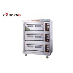 China 3 deck 6 trays gas bakery oven price/commercial bakery ovens for sale supplier