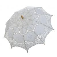 38" parasol blanc de dentelle