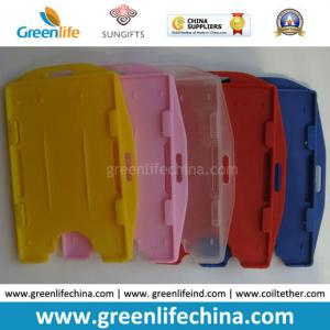 Customized Colors Horizontal Oversized Hard Plastic Badge Card Holder