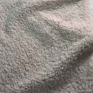 China Solid Curly Washable Sherpa Fabric For Winter Warm Coat Blankets Pillowslip Garment supplier