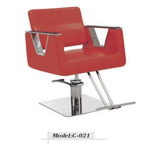 China hair salon chair,hair dressing chair, stainless steel armrest chair  hydraulic chair C-021 supplier