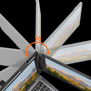 China Monitor portátil duplo de 14 polegadas para laptop USB C Extender Dual Screen supplier