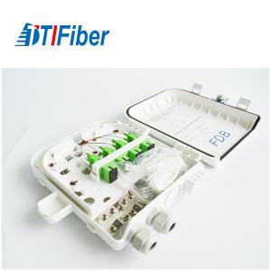 FTTH IP65 8 Ports Wall Mount Fibre Distribution Box 1x8 Steel Tube Mini Case Splitter