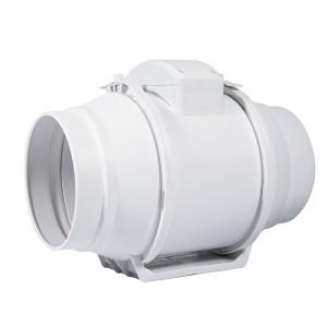 White Mixed-Flow 2 Speed Exhaust Duct Inline Fan 4 inch 5inch 6inch 8inch for Industrial