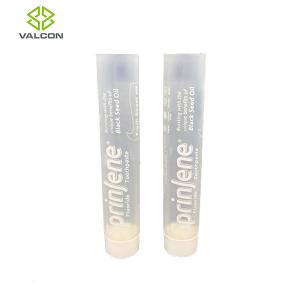 Round 75 ML Toothpaste Packaging Tube , Screw Cap White Tube Packaging