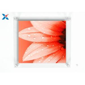 Wall Mounted Acrylic Photo Frames / Double Panel Clear Acrylic Floating Frame