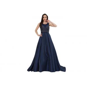 China Customize Fluffy Embroidery Arabic Evening Dresses Lady Formal Dress supplier