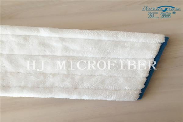 White Color Microfiber Machine Knitted Fabric Mop Heads Mop Replacement Pads For