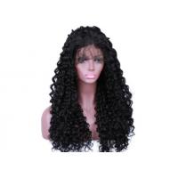 China Water Wave Natural Black Full Lace Brazilian Human Hair Wig on sale