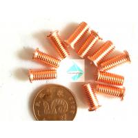 China Coppered Steel Threaded Stud Welder Pins 1/4 For Capacitor Discharge Welder on sale
