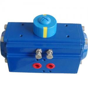 China 0-90 degree  rack & pinion double action and spring return pneumatic  actuator for valves supplier