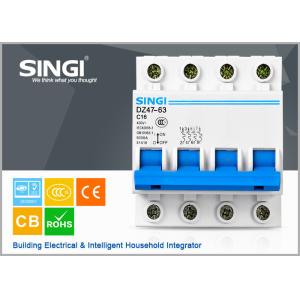 China O mcb diminuto dos interruptores do mcb 16a 4p do interruptor C16 motorizou o interruptor supplier