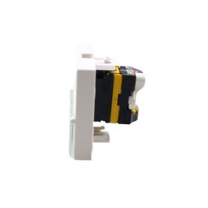 China RJ45 Modular Jack Networking Faceplate for French legrand type single port UTP 45*22.5mm supplier