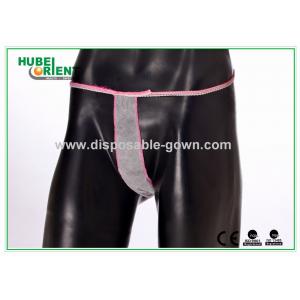 China Colorful Disposable PP Nonwoven Female T Back Pants For Beauty Salon supplier