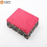 China ROHS Nontoxic Rubber Playground Mats , Anti Slip Playground Safety Flooring on sale