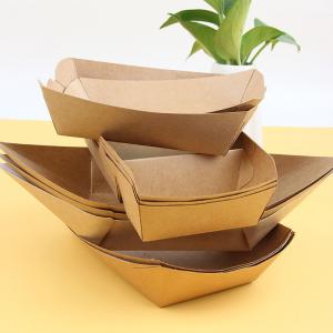 China Eco-friendly Square Food Tray for Biodegradable Takeaway Sushi Sandwich Kraft Paper Box supplier