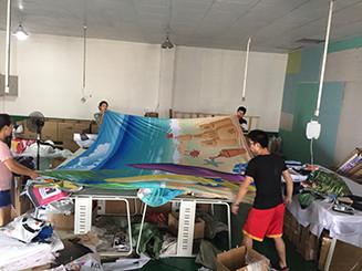 Fabric Large Printing Format , Textile Large Format Display Printing 310cm Wide