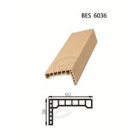 BES 6036 2022 new arrival WPC wood pvc composite pure and full wpc door hollow wpc architrave/line casing/sash for door