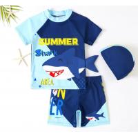 China Blue Shark Boys Swimwear Sets Children'S Xl For Beach Occasion on sale