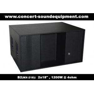 China Line Array Speaker / 2x18 Horn Loaded 4ohm 1200W Subwoofer For Concert , Disco And Club supplier
