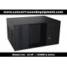 Line Array Speaker / 2x18" Horn Loaded 4ohm 1200W Subwoofer For Concert , Disco