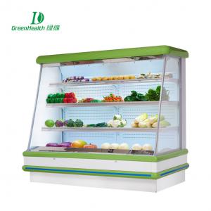 2800w Grocery Shop Air Curtain Multideck Open Chiller For Soda Beverage