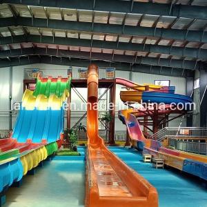 ISO9001  Outdoor Playground Amusement Park Fiberglass Pool Water Slide