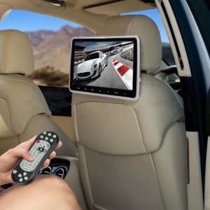 16g 10 Inch Car Headrest Monitor With IR FM Transmitter 1920*1080 Resolution