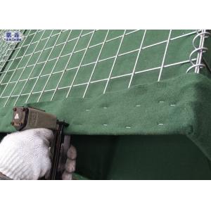 China Galvanized Steel Sand Soil Military Hesco Barriers , Mesh 3 x 3 supplier