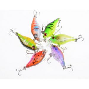 6 Colors 4.3CM/4.4g 3D Eyes Plastic Hard Bait 0.30m-0.6M Floating Crank Fishing Lure