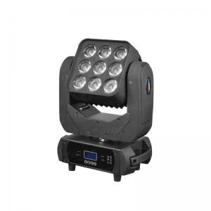 China 9 x 10W RGBW in 1 LED Stage Lighting Moving Head Wash ArtNet / KlingNet supplier