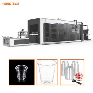 0.15mm Disposable Cup Making Machine Milk Cup Plastic BOPS Thermoforming Machines