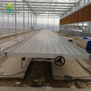 ABS Hydroponic Greenhouse Rolling Benches 70cm Height Plant Nursery Benches