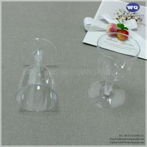 4oz/6oz Clear Plastic Red Wine Glasses , Durable Disposable Plastic Drink Glasses For Home Daily Life Party Wedding