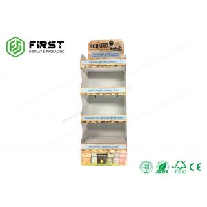 China Easy Assembly Retail Corrugated Cardboard Display Floor Potato Chips Display Racks supplier