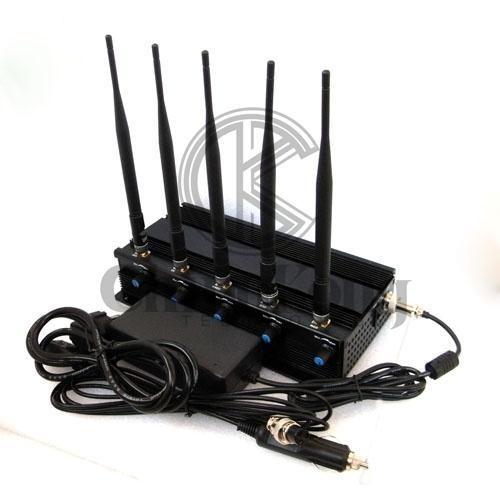 WIFI GPS Office Cell Phone Signal Jammer 2-40m Jam Radius Continous Running