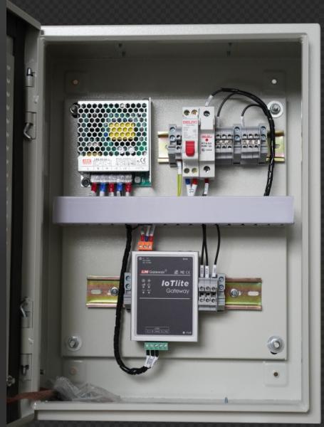 Panel de control metálico IoT para sistemas de automatización de edificios inalámbricos