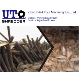 China High capacity low noise Wood Shredding Machine, waste crusher,  tree root shredder, Single Shaft Shredder supplier