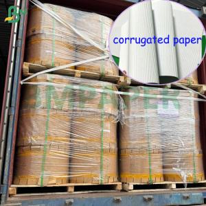 China Papel corrugado de una cara F Flauta Blanco de 1.1mm para cajas de embalaje 787 x 1092mm wholesale