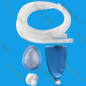 Disposable Breathing Filter Kit Ventilator Kit Corrugated Anesthesia Circuit For Hospital