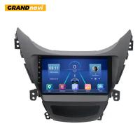 China Android 10.0 Car radio audio dvd player for Hyundai elantra 2011-2013 Car Stereo Built-in GPS navigation 4+64GB on sale