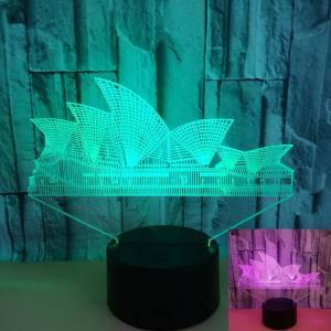 Custom building city card Sydney Opera landmark Colorful Touch 3D Night Lights LED Stereoscopic Lights