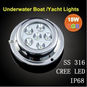 Hot sale!Red Green And Blue Powerful 18W Color Change RGB LED boat light