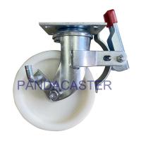 China PA Nylon Scaffold Castor Wheels 8 Inch Middle East Style Top Plate Castors on sale