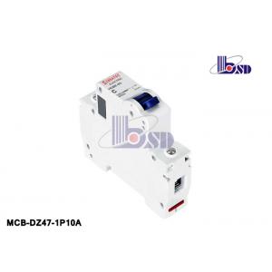 China Shockproof Plastic 10 Amp Single Pole Circuit Breaker Short Circuit Protection supplier