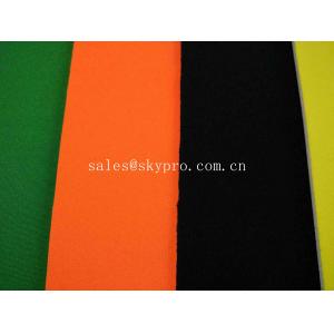 Colorful 3mm Thick Thick Neoprene Fabric , SBR SCR CR Neoprene Airprene Fabric