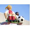 Fun Soccer Backyard Inflatable Jumper Bouncer Air Bouncer Inflatable Trampoline