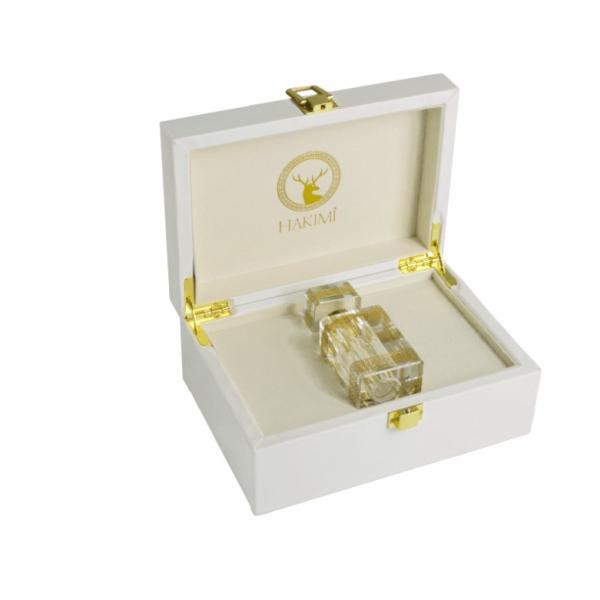 Cajas decorativas de madera de lujo con revestimiento de terciopelo de peluche Iluminación LED personalizada Certificado FSC